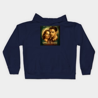 Movie Poster Late 1940s Man & Woman Kids Hoodie